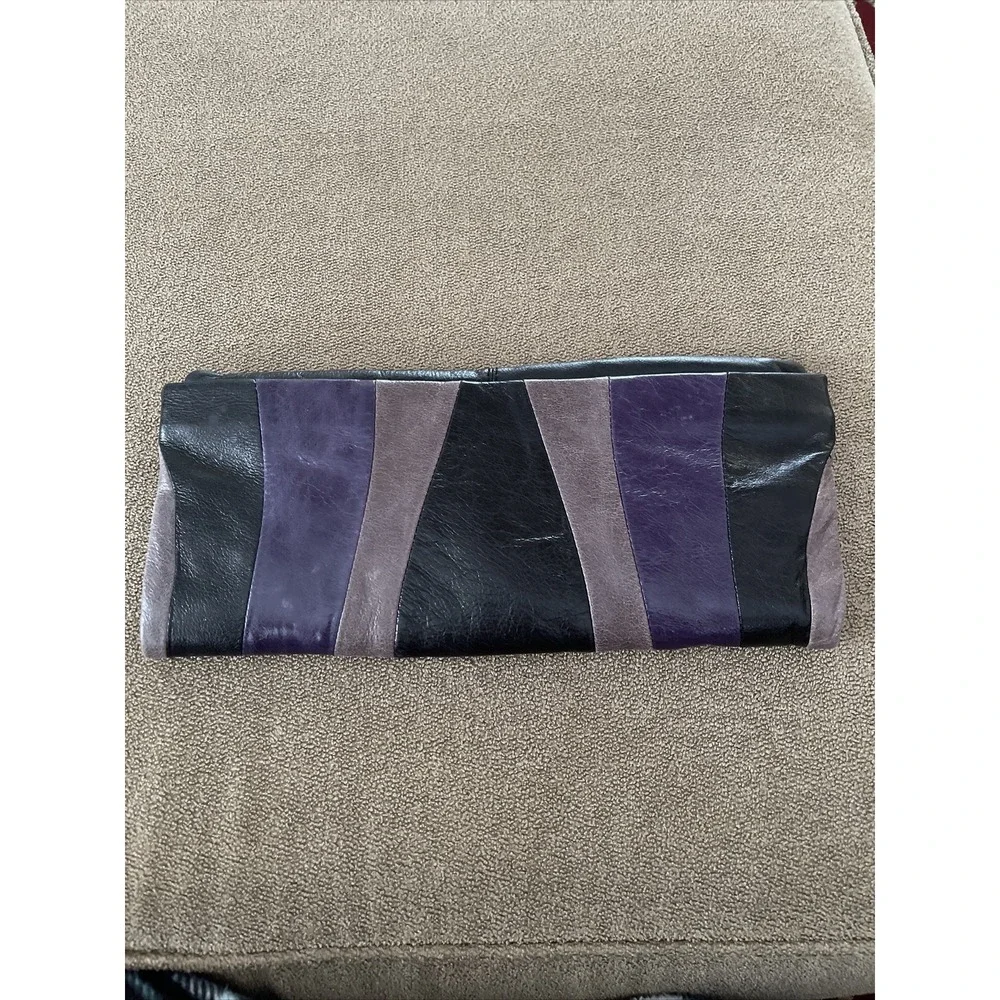 Steven by Steve Madden Multi Color Leather Envelope Clutch Pouch (TD)